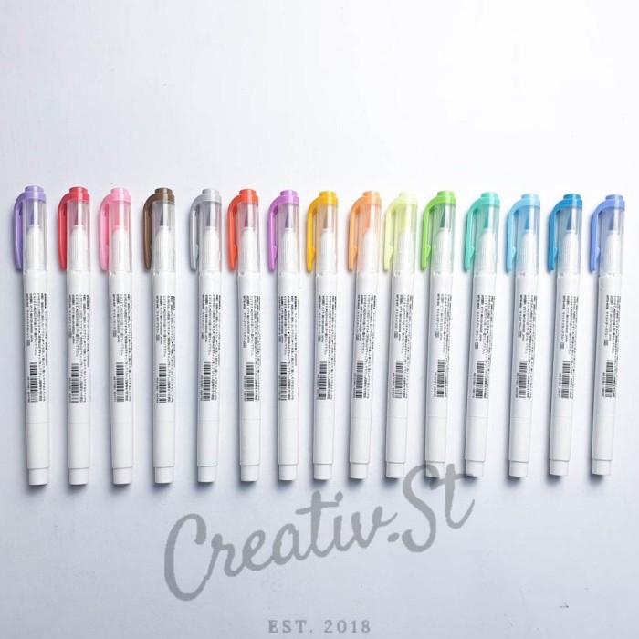 

ZEBRA MILDLINER BRUSH PEN DOUBLE SIDED HIGHLIGHTER MARKER