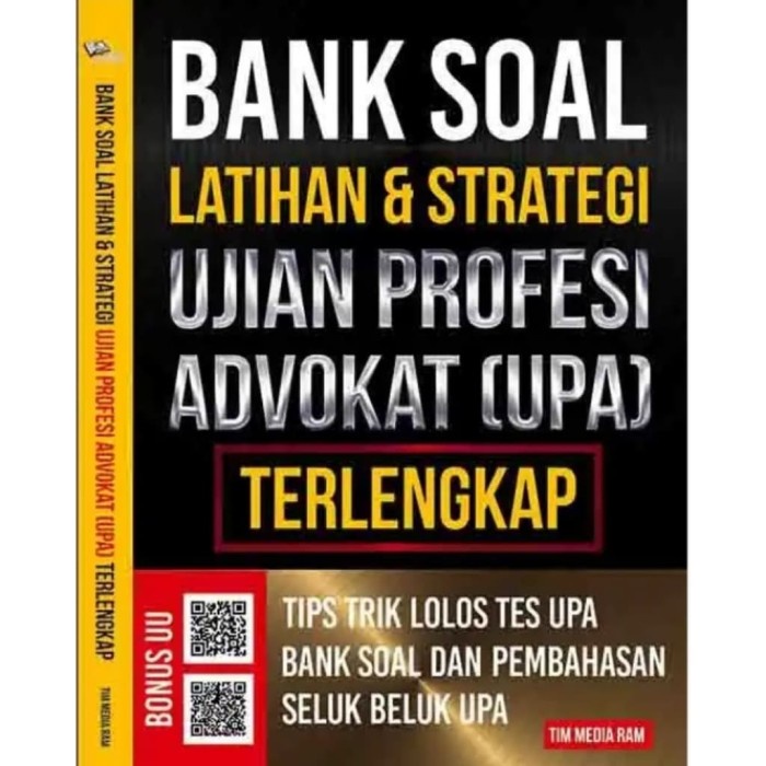 

Termurah Buku Bank Soal Latihan & Strategi Ujian Profesi Advokat (Upa)