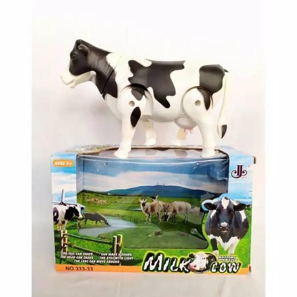 MUST HAVE MAINAN SAPI BERJALAN BERSUARA - ROBOT SAPI PERAH - KADO ANAK TERBARU