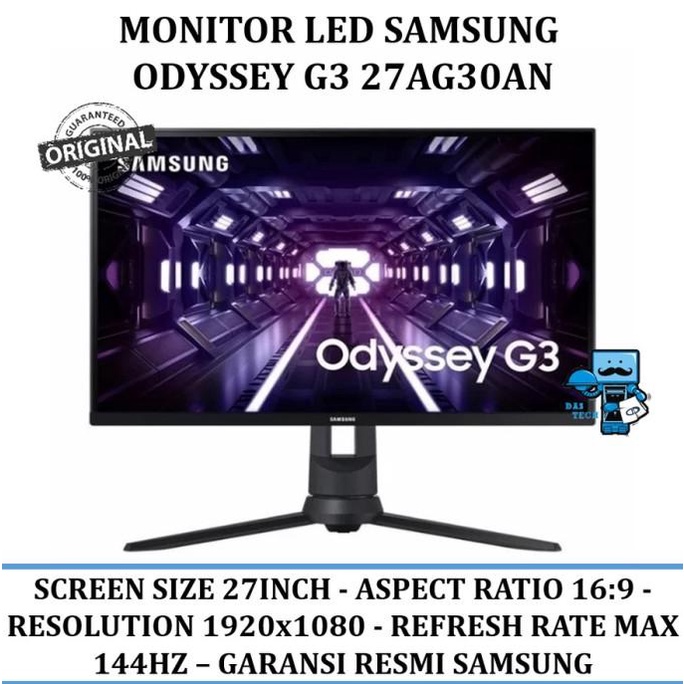 Led Monitor Samsung Odyssey G3 27Ag30An Quinayi