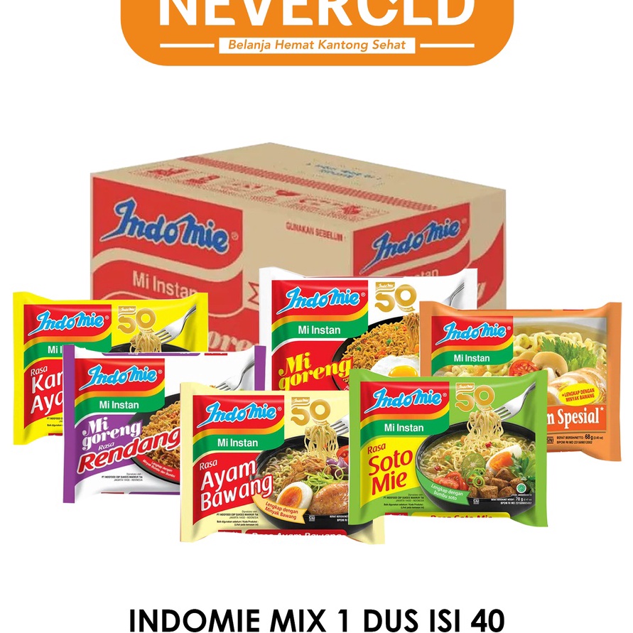 

12.12 Brands Festival Indomie 1 Dus isi 40 (bisa campur) !