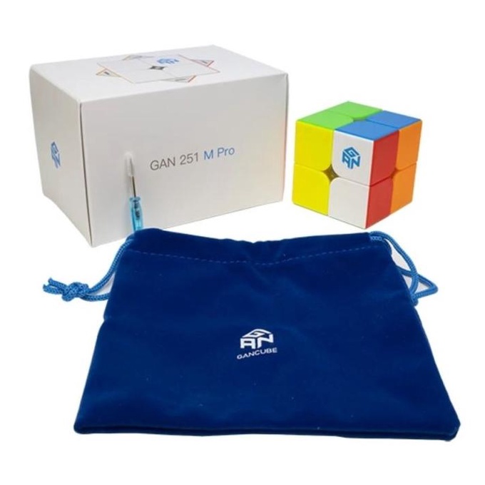 Rubik 2x2 Gan 251 M Pro Magnetic Stickerless 2x2x2 Gan Pro M Magnetik