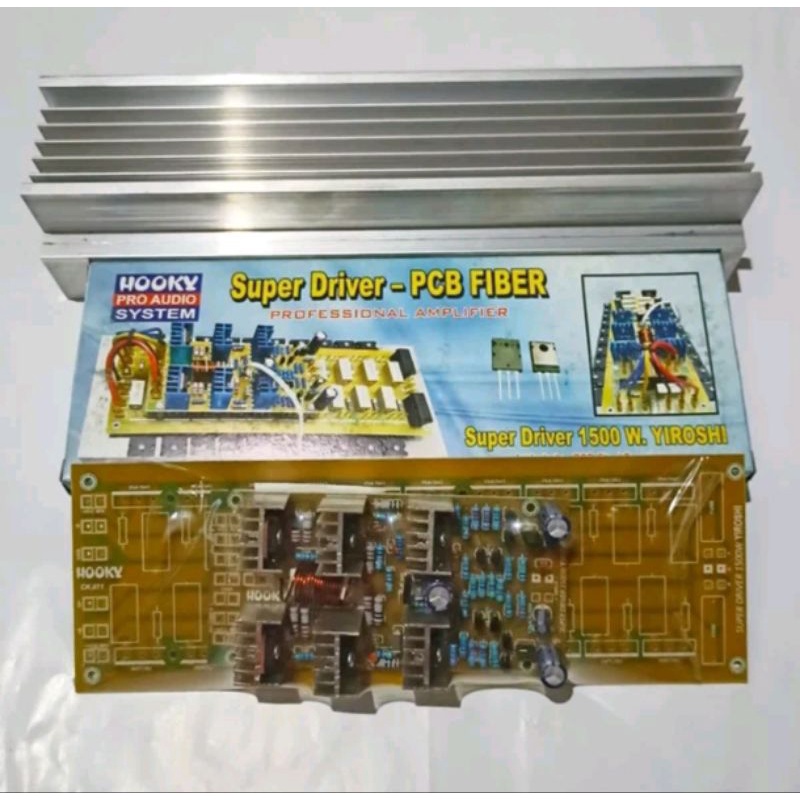 Driver Super Power 1500W PCB Final 10 Set Fiber Plus Heatsink 2u 30cm