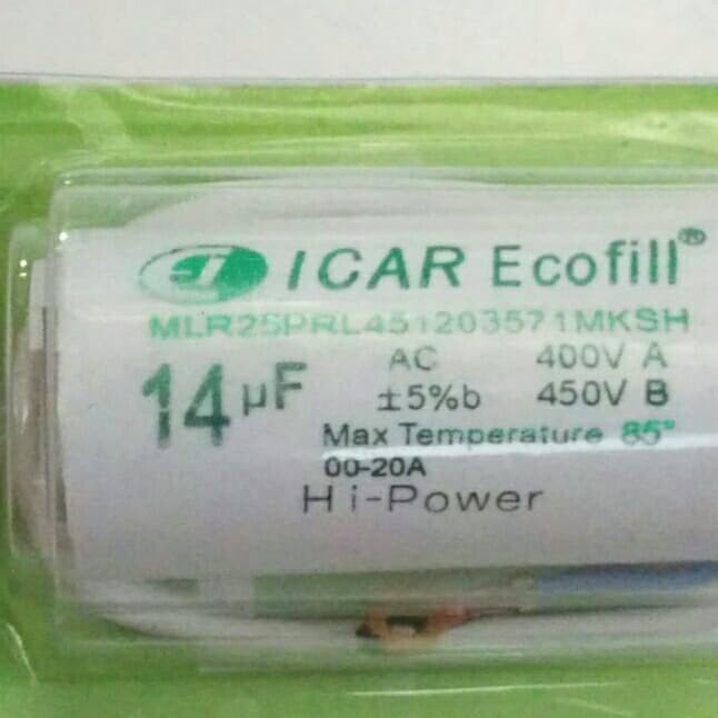 [Termurah] Capasitor Bulat Icar Ecofill 14Uf Star