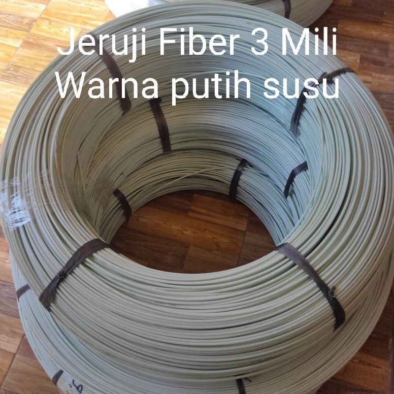 NEW STOCK. 1 Rol Jeruji Fiber 3mm 3.5mm  Putih susu Ruji untuk membuat kandang burung merpati dll