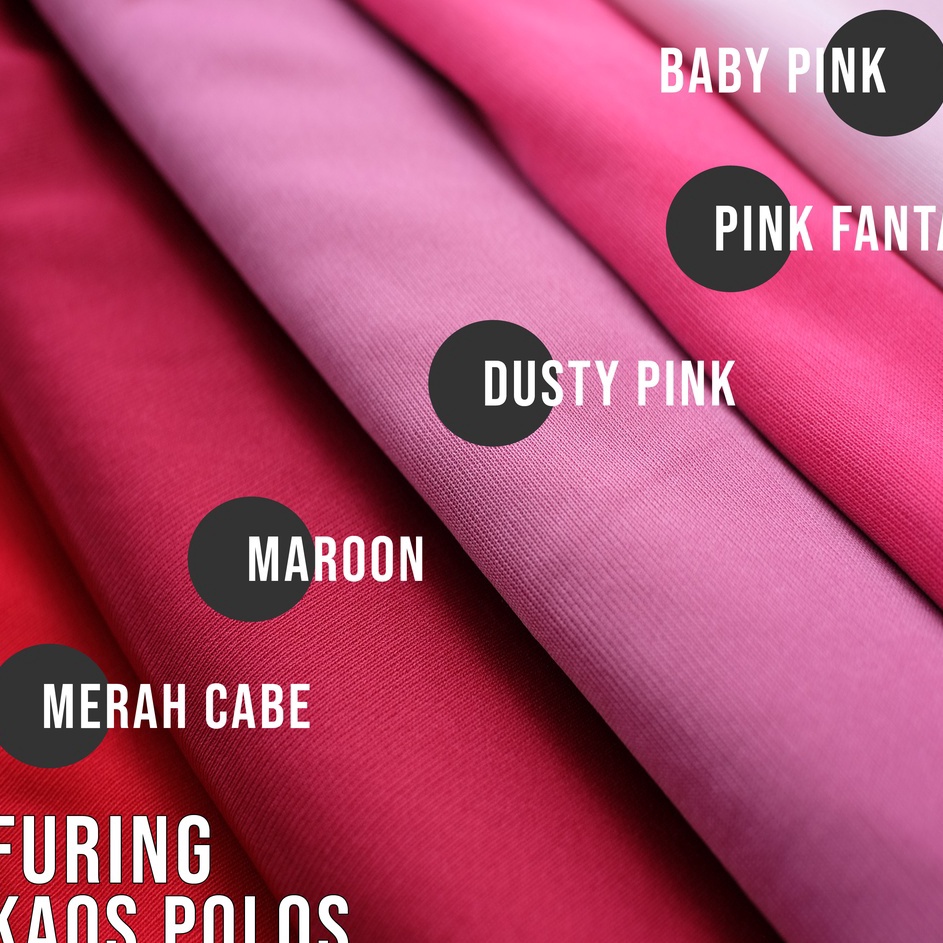XPWW3059 11.11 KAIN FURING KAOS POLOS PREMIUM / GRADE A (per 0,5m) bahan dalaman sifon / bahan dalam