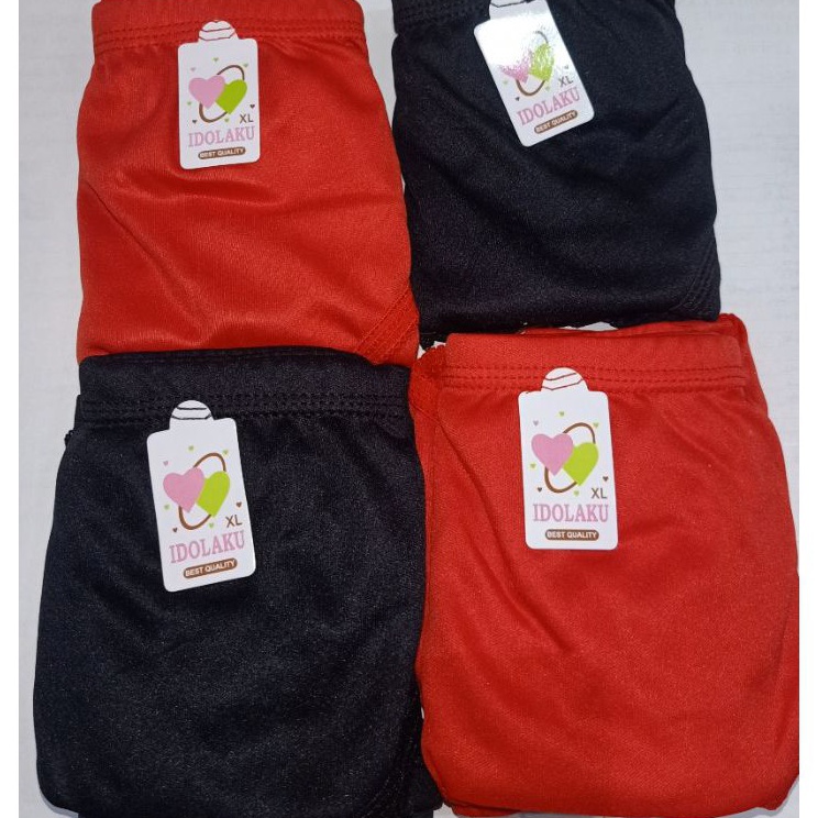 Ready Stock 12 PCS/ CD Idola Ku/ Celana Dalam Bahan hyget/satin/licin LUSINAN