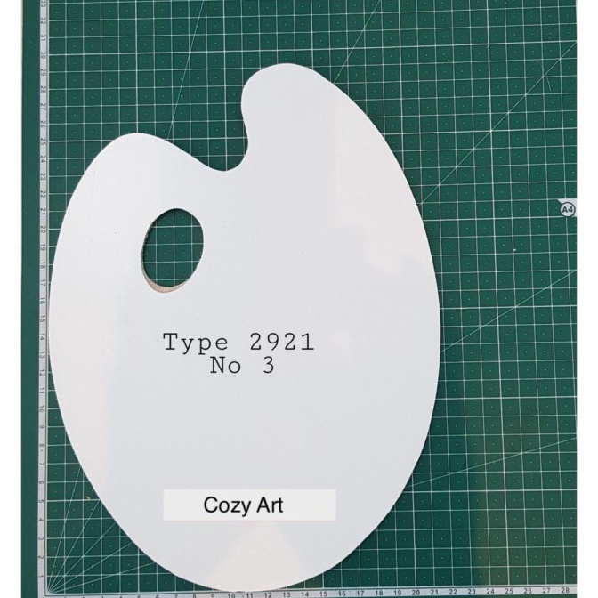 

ovhl -32 Palet Kayu Oval Cat Minyak Warna Putih V-Tec 2921 No 3 On Sale