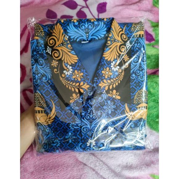 Big Sale Batik Korpri Terbaru 2022 Kerah Hitam Furing / Baju Korpri Terbaru Wanita  2022 / Korpri Ke