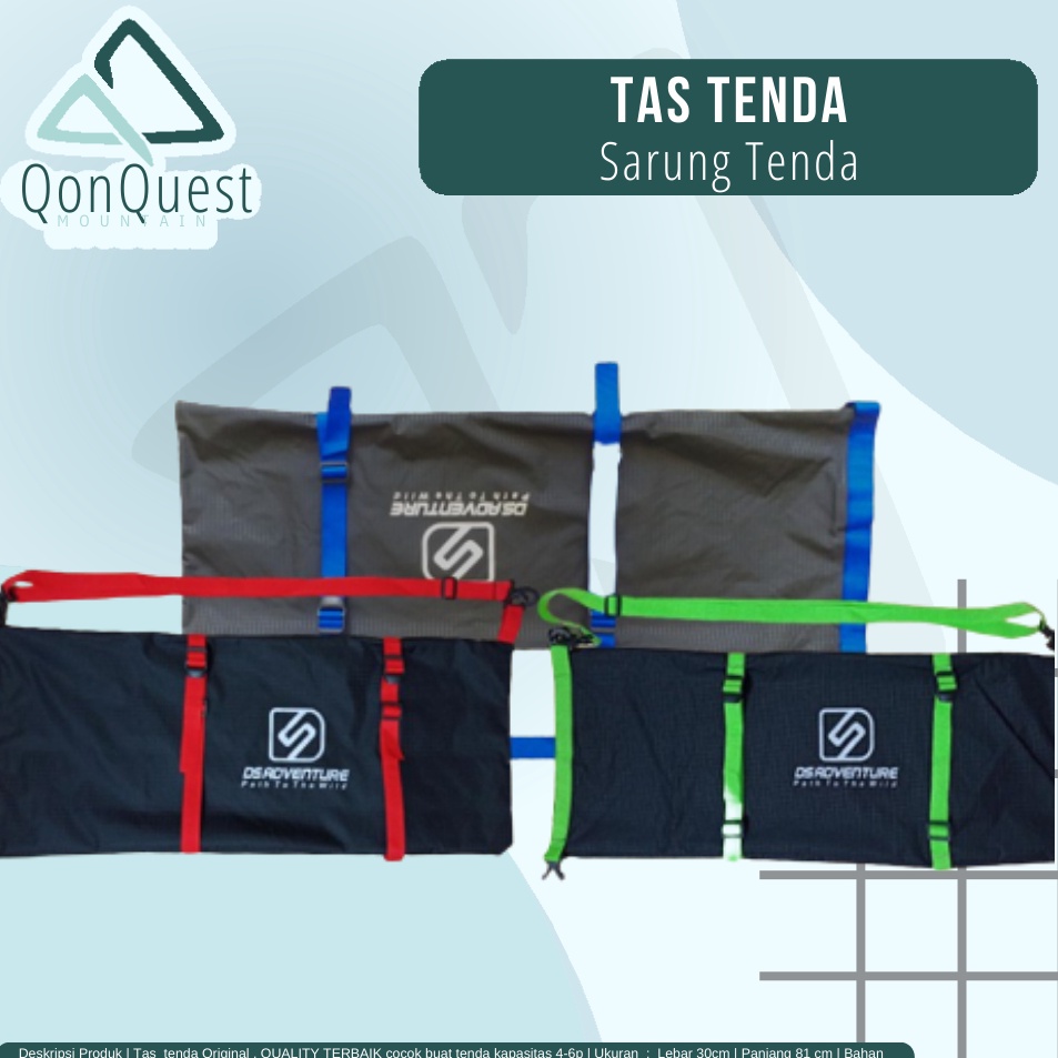 _ rK Tas tenda / sarung tenda camping DS ADVENTURE 4/5 / tas tenda kapasitas 4 Best Produk・