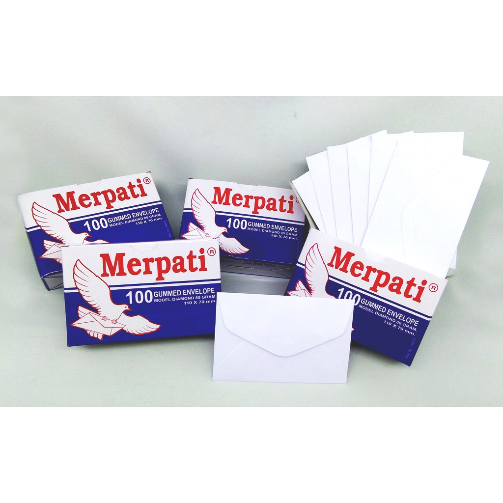 

AMPLOP MERPATI MINI 1 KOTAK (Isi 100 PCS)