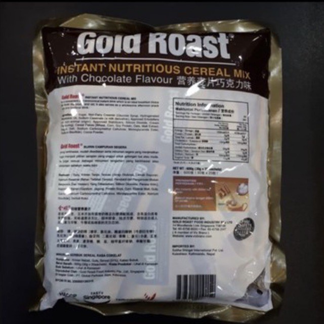 

Gold Roast Cereal Instant Coklat 600Gr