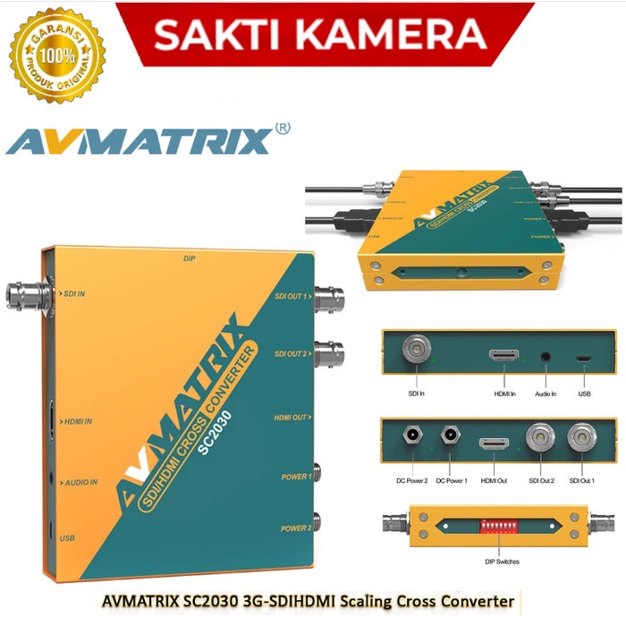 Best Seller Avmatrix Sc2030 3G-Sdi/Hdmi Scaling Cross Converter Avmatrix Sc 2030
