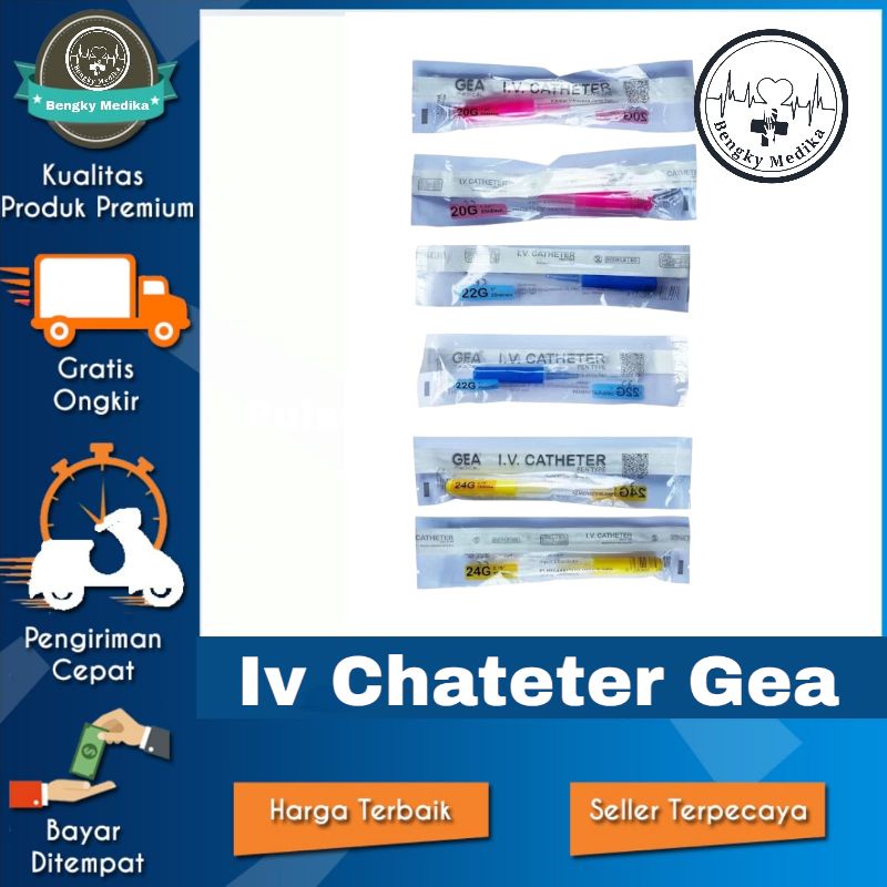 1Pcs IV Chateter Gea Eceran Surflow Gea  IV Catheter Gea