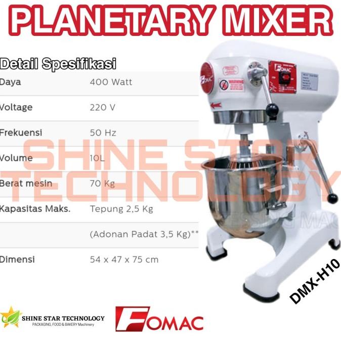 Buruan serbu] FOMAC MIXER "H" SERIES~ DMX-H10 DMX-H20 DMX-H20A Mesin Pengaduk Adonan