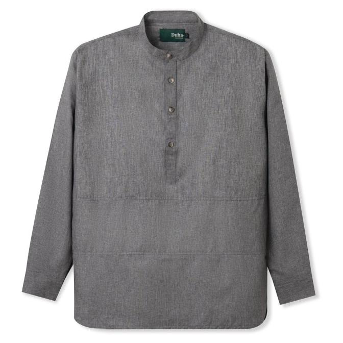 Baju Muslim Duha Muslimwear - Fadl Shirt - Misty Grey