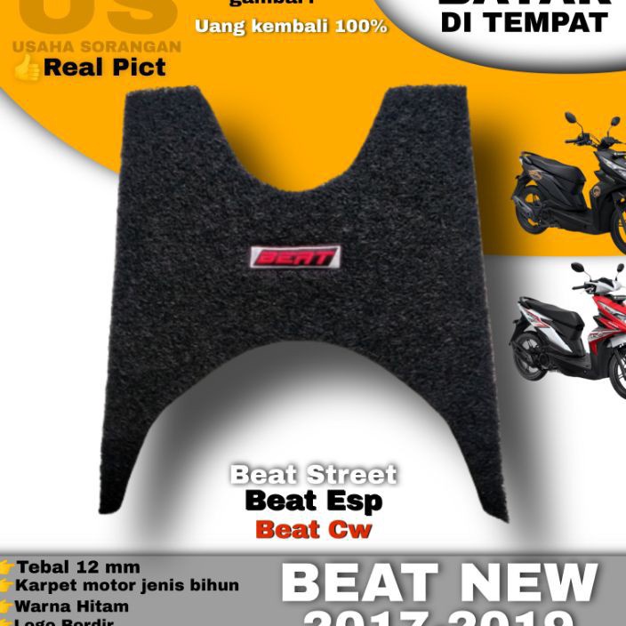 Diskon karpet beat/beat street/esp/karpet bihun/karpet mie/karpet serabut/karpet motor beat tahun 20