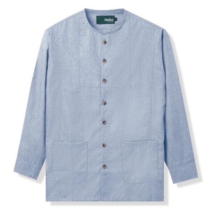 Baju Muslim Duha Muslimwear - Rayyan Shirt - Soft Blue