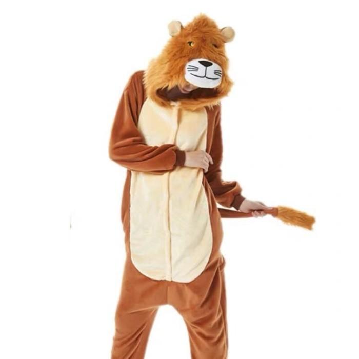 Baju Onesie Boneka Singa Lion Dewasa Piyama Kostum