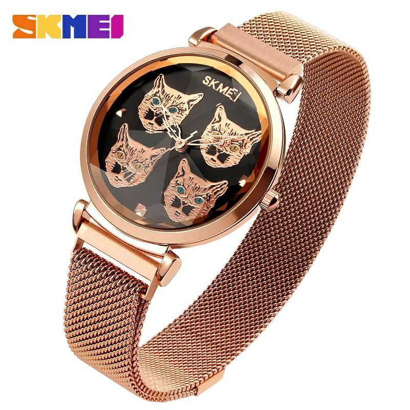 SKMEI 1767 Jam Tangan Wanita Digital Tali Stainless Magnet