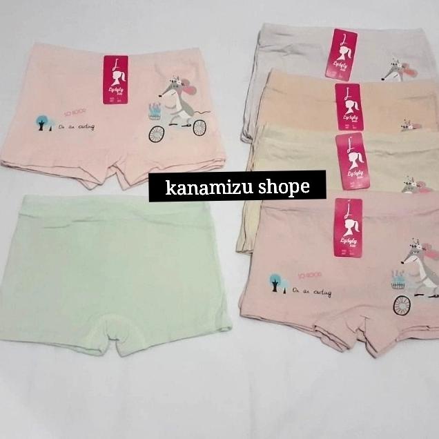 Jual 6 pcs LYDYLY KIDS GIRL-CD Boxer Anak Perempuan - M, L, XL .
