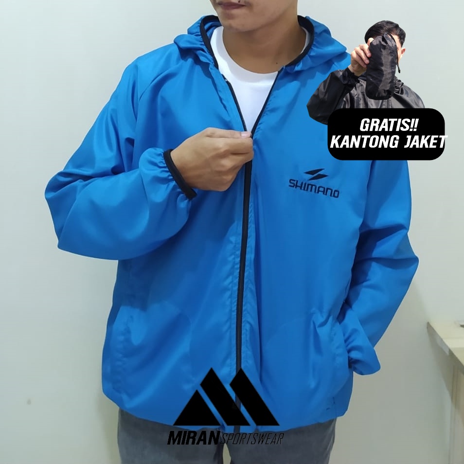 PREMIUM BISA COD JAKET OLAHRAGA PRIA WANITA PARASUT UKURAN XXXL JUMBO BIG SIZE LD 120 125 JAKET