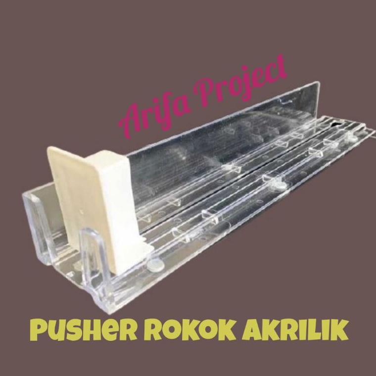 QRTG-66 Pusher Rokok Akrilik / Rak Rokok Akrilik LMK