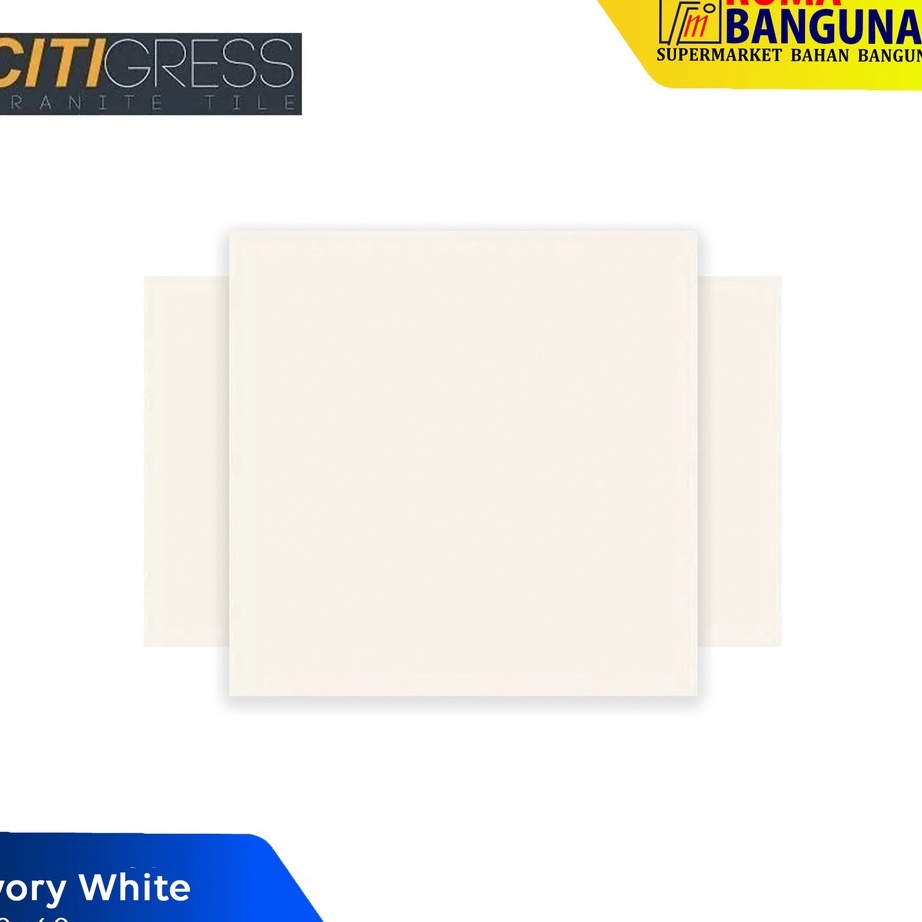 Baru Citigress Granit / Granite Lantai Ivory White 60X60 Harga Murah