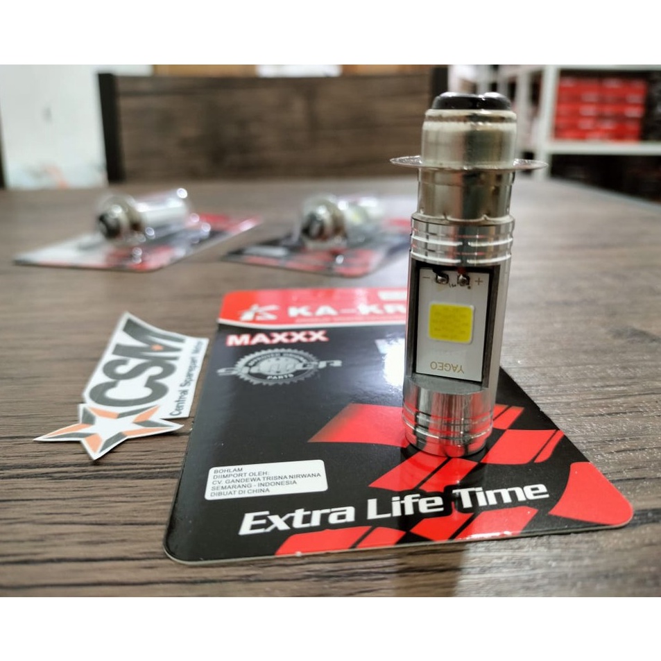 ➛ Lampu LED Motor Bebek Matic AC DC H6 2 Sisi Ka-kra Universal ✯ (Serba Murah)