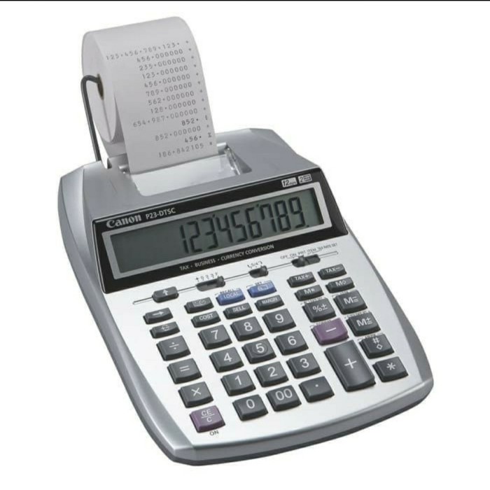 

Kalkulator Kasir Canon P23 Dtc - Printing Calculator Printer Struk P23