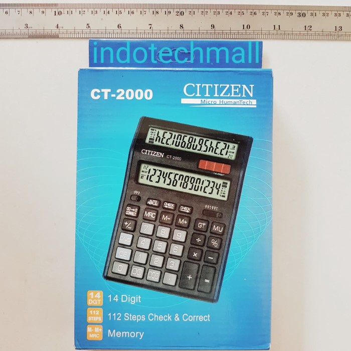 

Kalkulator Citizen Calculator Jumbo Besar 2 Layar Ct2000
