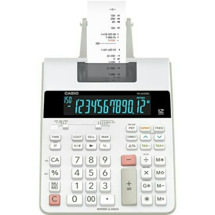 

Calculator Casio Fr2650Rc Calculator Struk Printing Garansi 1 Tahun
