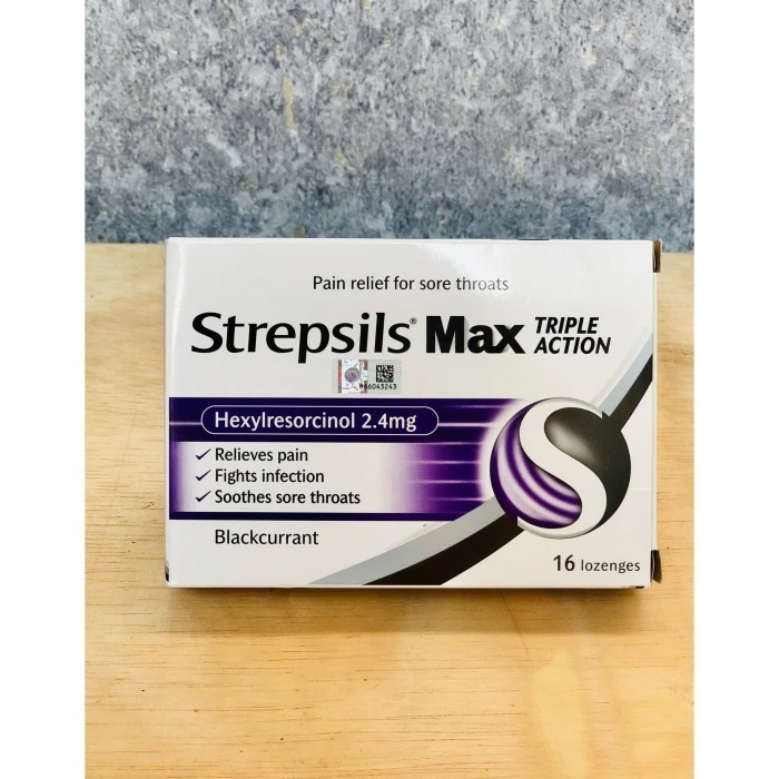 

Strepsils Lozenges Max Triple Action Permen Tenggorokan (Singapore)