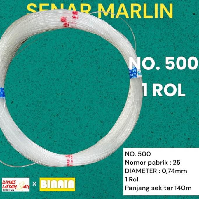 hanya disini] senar layangan cap ikan kakap dan cap marlin bening no 500