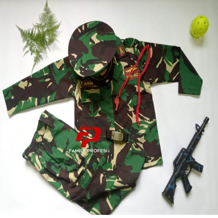 Baju Seragam Tentara Anak Laki Laki Perempuan Tni Ad Seragam Sekolah Tk Usia 3 Sampai 7 Tahun9