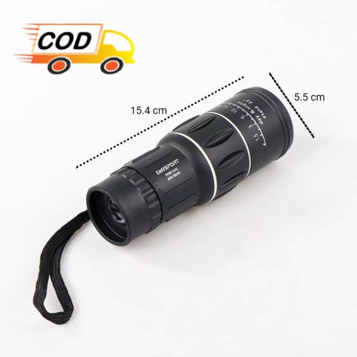 Terlaris Teropong Monocular Night Vision Telescope Siang Malam Zoom Lens