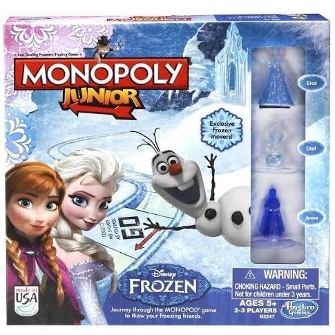 monopoly frozen monopoly junior frozen monopoly hasbro gaming