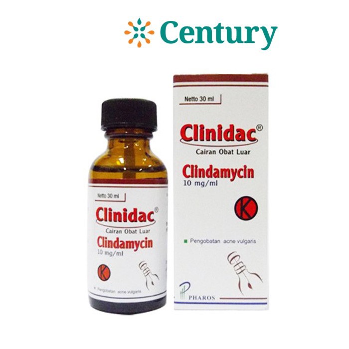 CLINIDAC SOLUTION 30ML / CLINDAMYCIN / ANTIBIOTIK/JERAWAT/ACNE