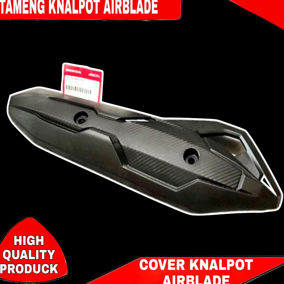 ★★★ Hnc PELINDUNG KNALPOT TUTUP TAMENG COVER KNALPOT AIRBLADE CARBON ORIGINAL HONDA VIETNAM PNP CMS 