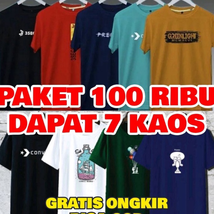 Restock KAOS DISTRO 100 RIBU DAPAT 7 | KAOS DISTRO PRIA WANITA 100RB DAPAT 7 PCS KAOS | KAOS DISTRO 