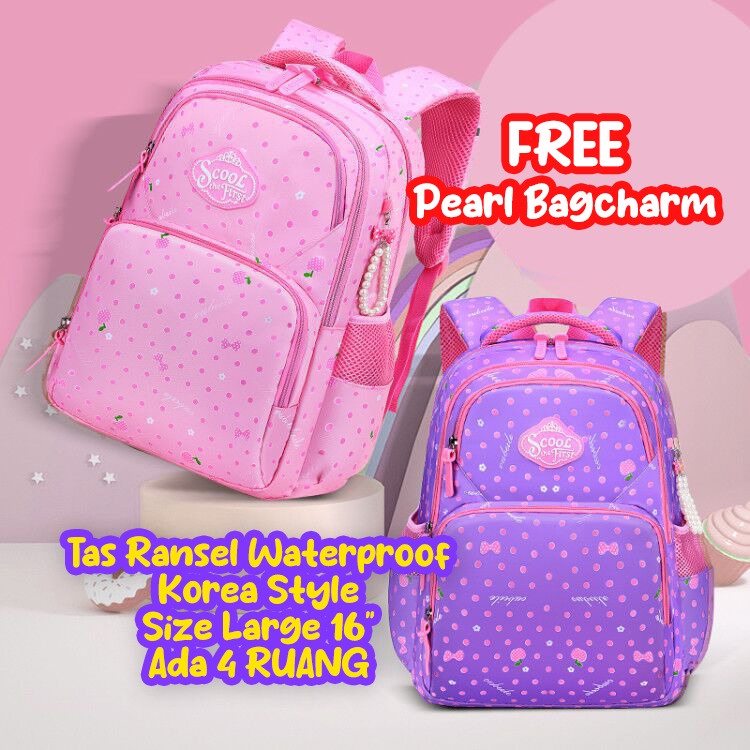 Tas Ransel Korea Style Anak Perempuan Tas Sekolah Backpack Model Korea Import Berkualitas ORIGINAL BLINGBERRY