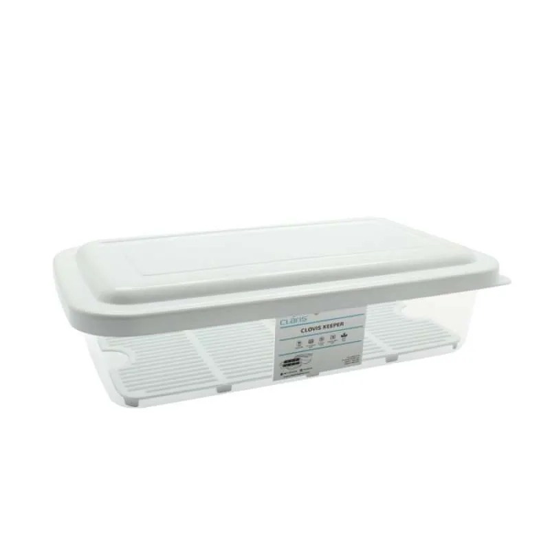 Claris 2917 Clovis Keeper Storage 2 Liter Putih / Wadah Makanan Elegan / Tempat Penyimpanan Makanan