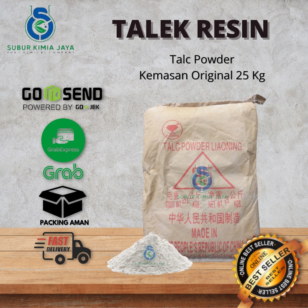

Talc / Talk / Talek Resin Bahan Fiberglass 25 Kg Premium