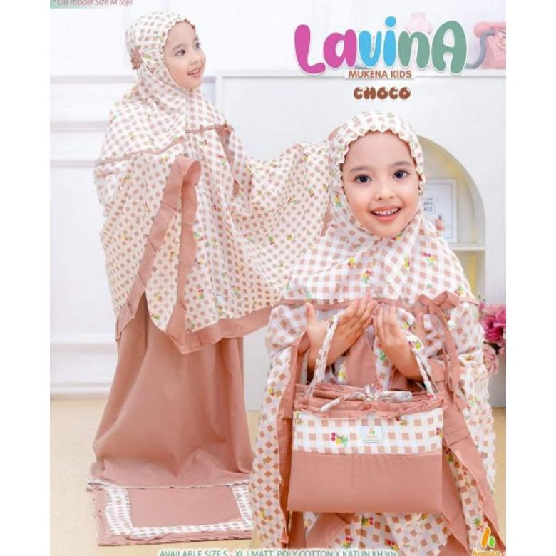Mukena Anak Lavina By Heppin/Mukena Set Tas+Sajadah Storcyra