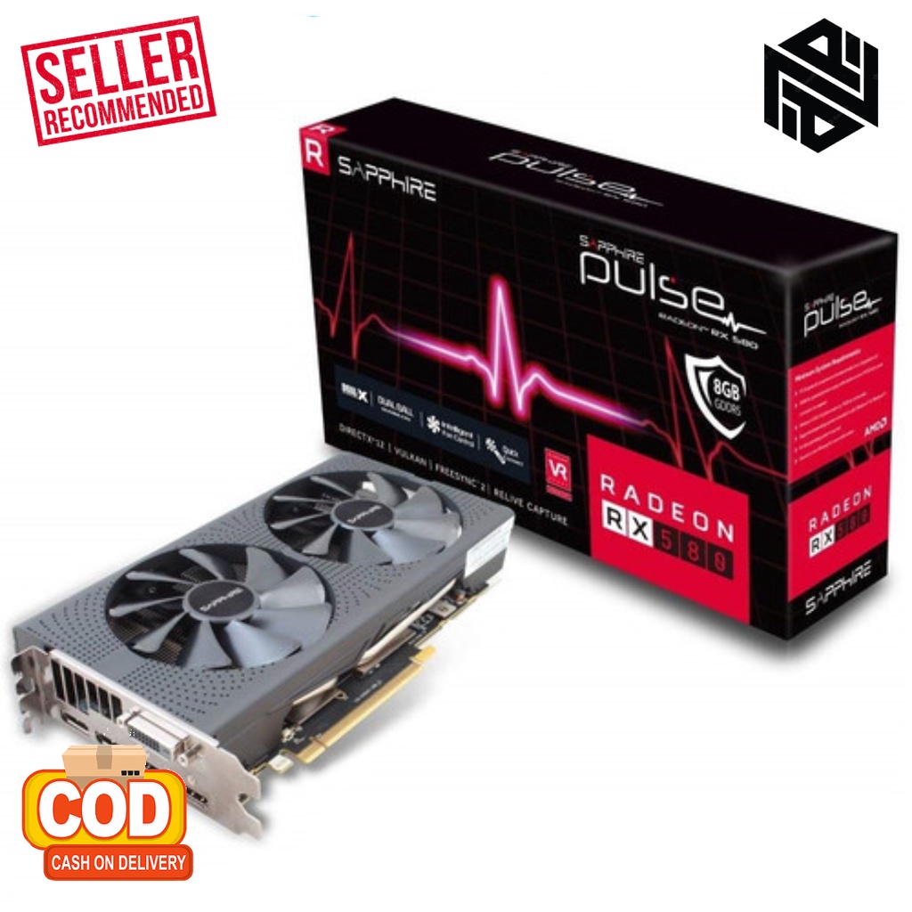 VGA card gaming SAPPHIRE Nitro+ radeon amd RX580 8GB GDDR5 256bit - RX 580 Nitro+ 8GB