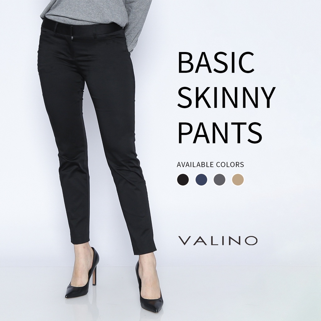 VALINO LADIES Celana Panjang Basic Wanita (4 Pilihan Warna)