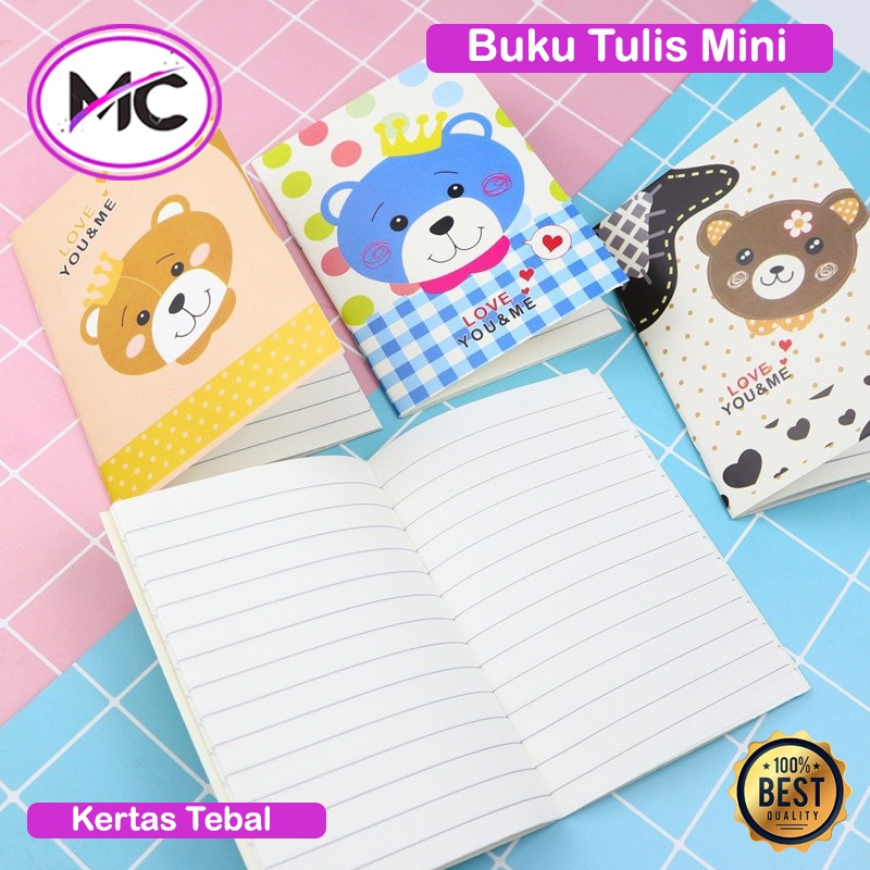 Buku Tulis Aesthtetic Ala Korea Kecil Buku Catatan Mini Reminder Book Buku Motif Karakter Lucu