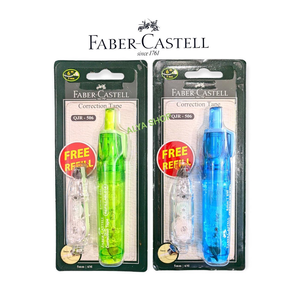 

FABER CASTELL QJR 506 RETRACTABLE / CORRECTION TAPE / PITA KOREKSI / TIPEX ROLL
