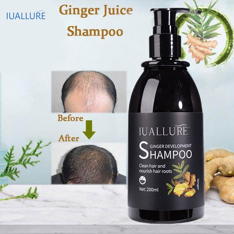 IUALLURE Shampo Penumbuh Rambut Cepat Serum Rambut Rontok Botak Rontok Penumbuh Rambut Perawatan Hai