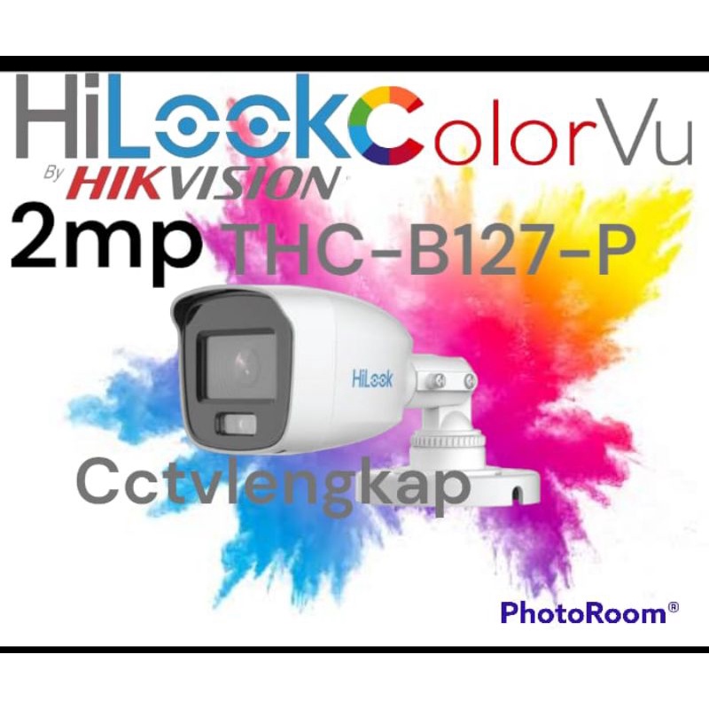 PROMO PAKET CCTV HILOOK 4 CHANNEL 2 CAMERA COLORVU 2MP FULL COLOR